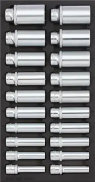 Deep socket set 1/2" SFS-S 20-pcs.