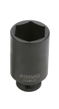 Impact socket 1/2" 6-point deep 20mm