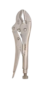 V curved jaw locking pliers 250mmL redirect to product page