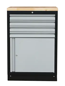MSS 674mm cabinet with door with wooden worktop redirect to product page