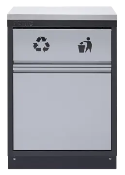 MSS wastebin/recycle cabinet 674mm