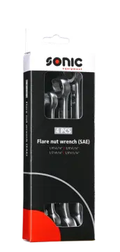 Flare nut wrench set SAE 4-pcs.