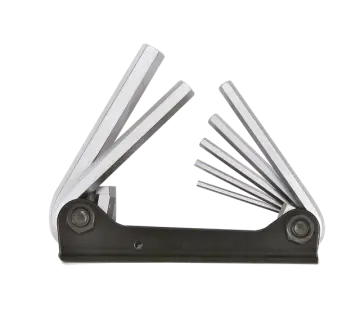 Key wrench set hex foldable 7-pcs.