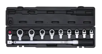 Torque wrench set 1/2" exchangable ring 68-340Nm 11-pcs. redirect to product page