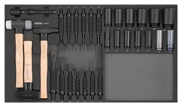 Gripped Chisel & Punch Set, 12-PCS - SMALL SFS - Sonic Tools