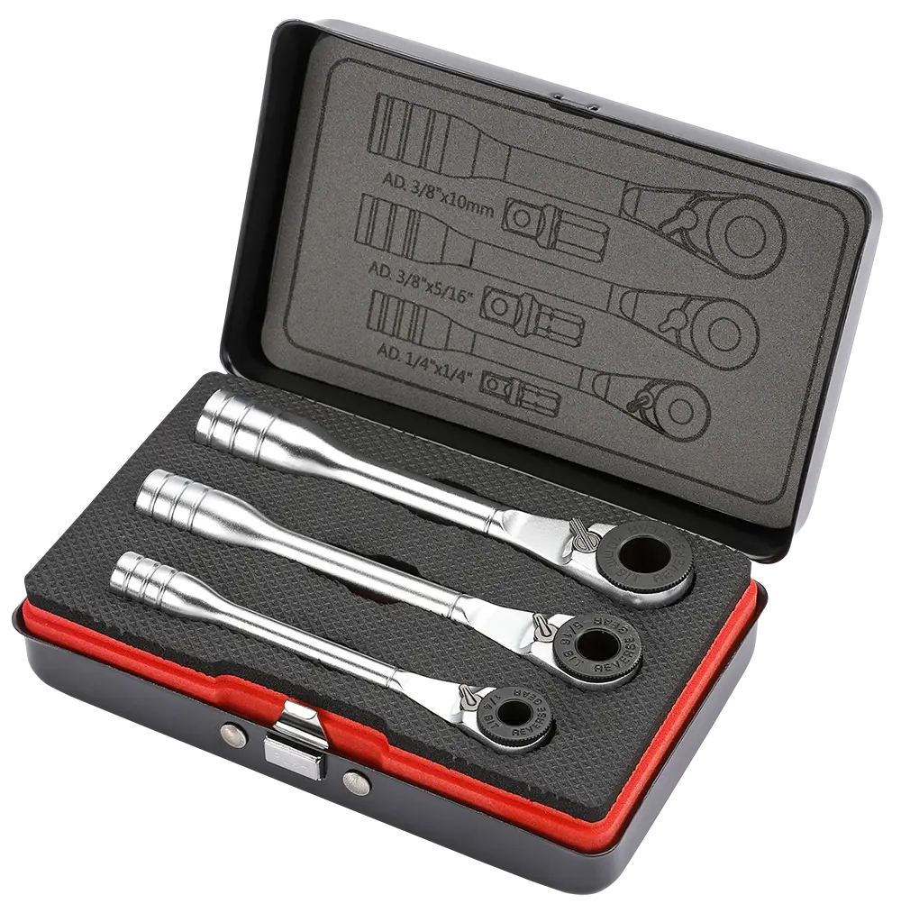 Mini ratchet set 3-pcs. Mini ratchet set 3-pcs.