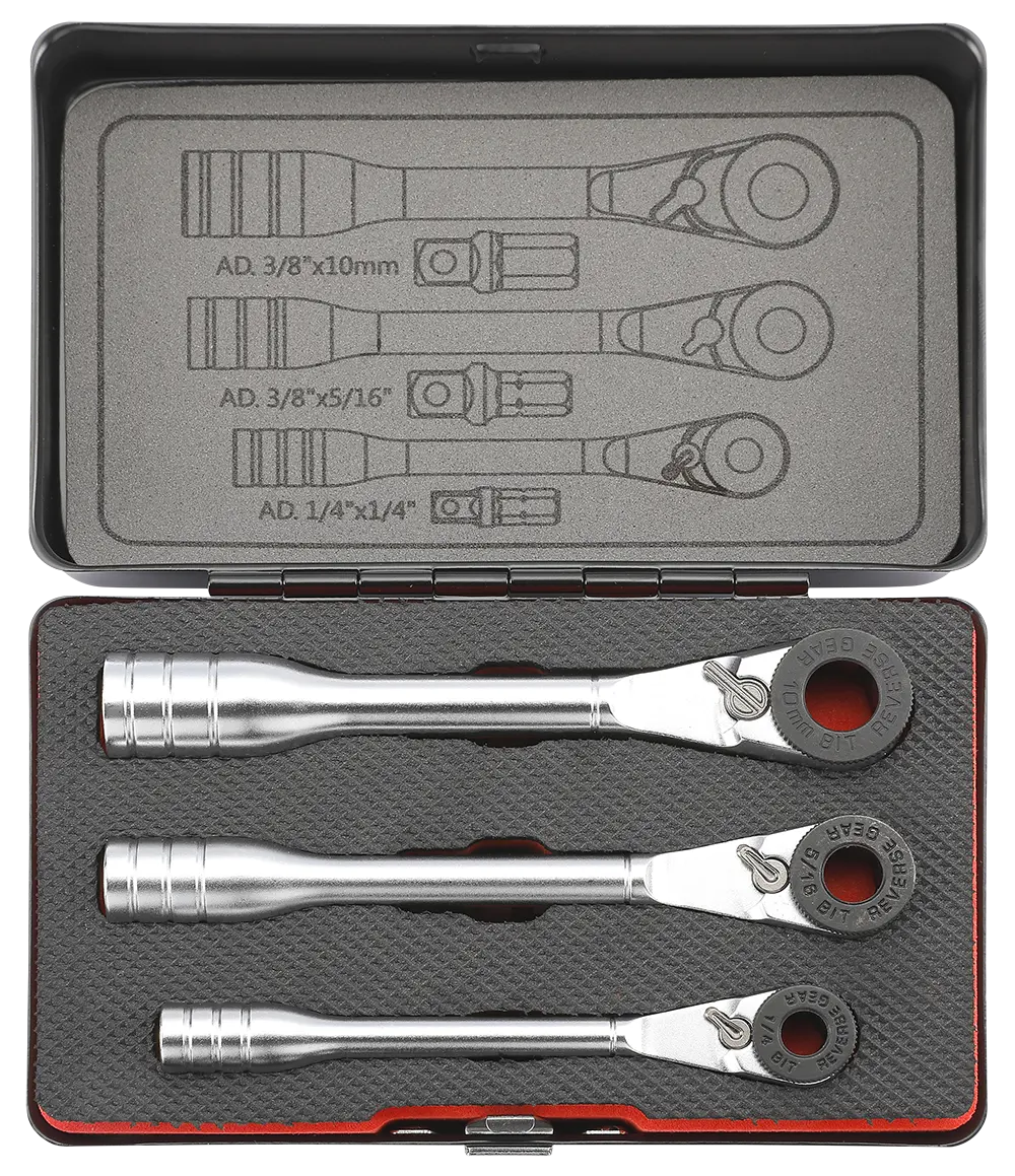 Mini ratchet set 3-pcs. Mini ratchet set 3-pcs.