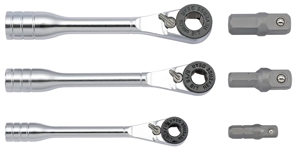 Mini ratchet set 3-pcs. Mini ratchet set 3-pcs.