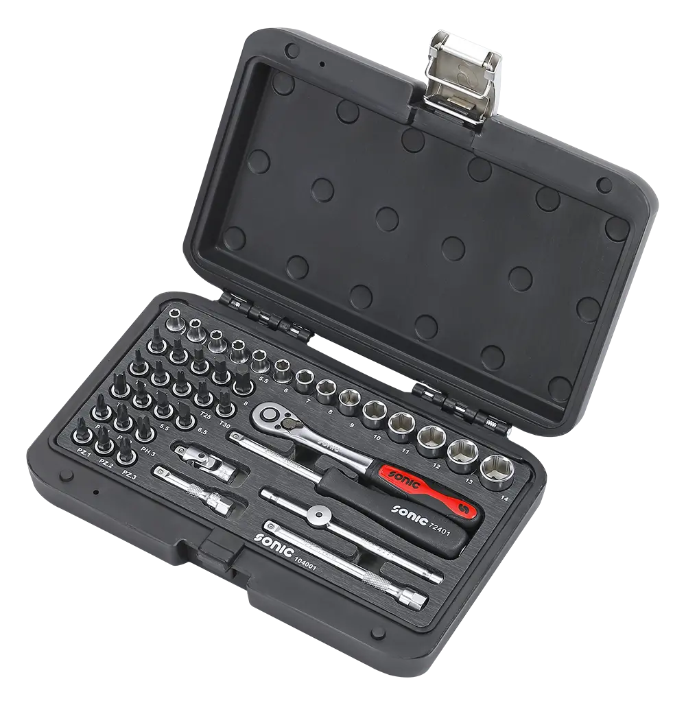 BMCS bit socket set 1/4" 40-dlg.