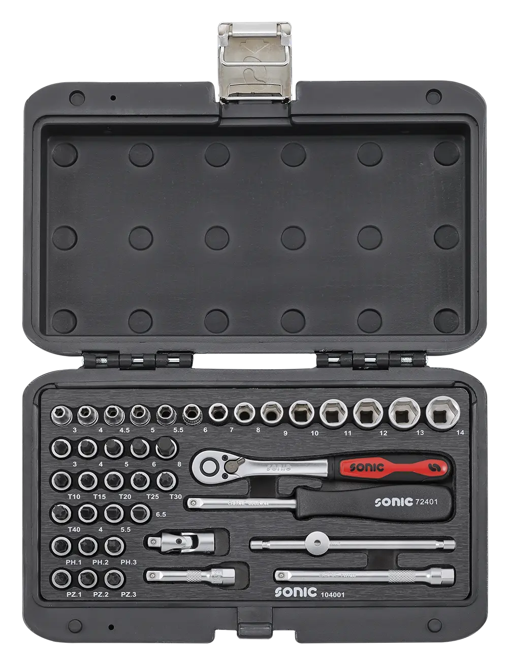 BMCS bit socket set 1/4" 40-dlg.