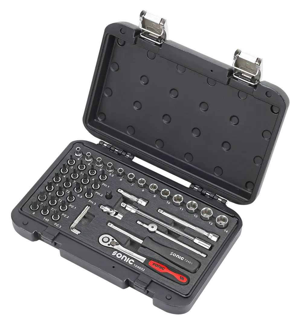 BMCS bit socket set 1/4" 46-dlg.