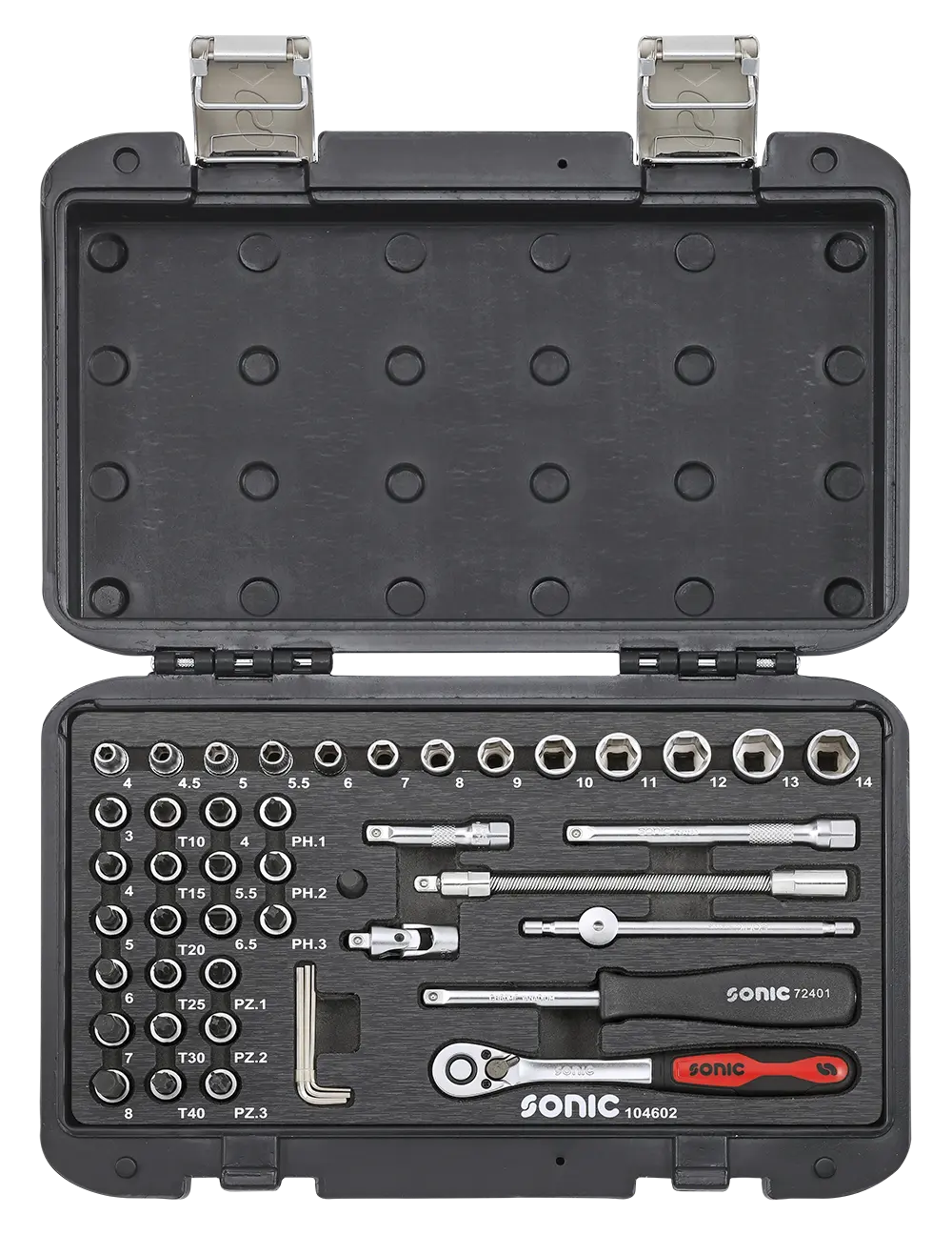 BMCS bit socket set 1/4" 46-dlg.