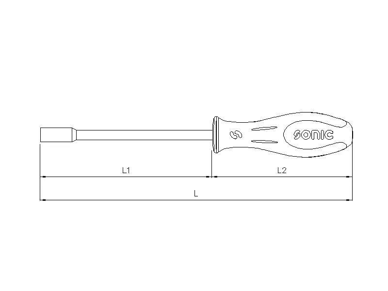 Socket screwdriver hex 8mm (S)