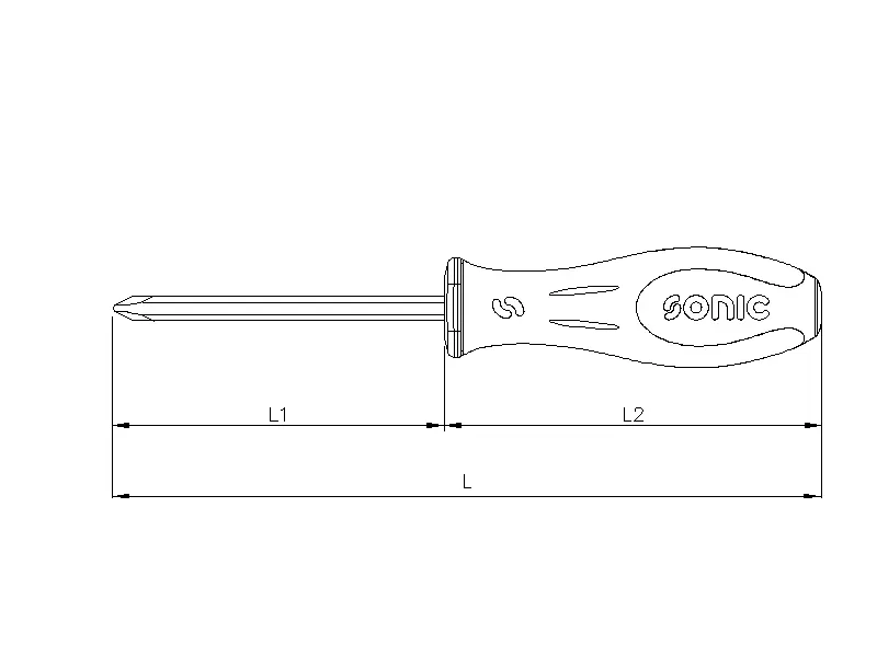 Hammer go-through screwdriver PH.1