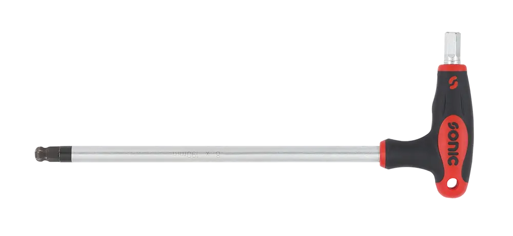 Key wrench hex ball ended L-handle extra long 2.5mm