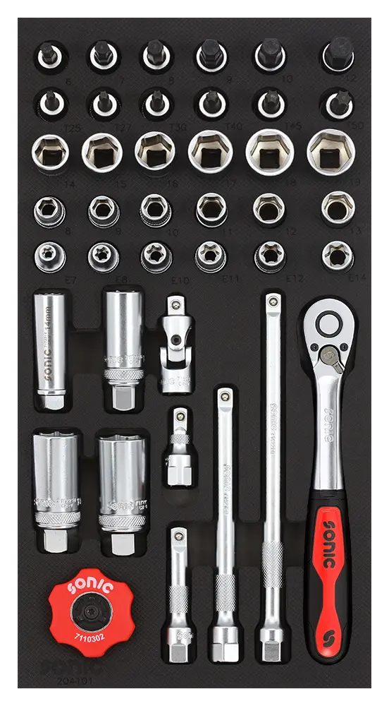 Bit socket set 3/8" SFS-S 41-pcs.