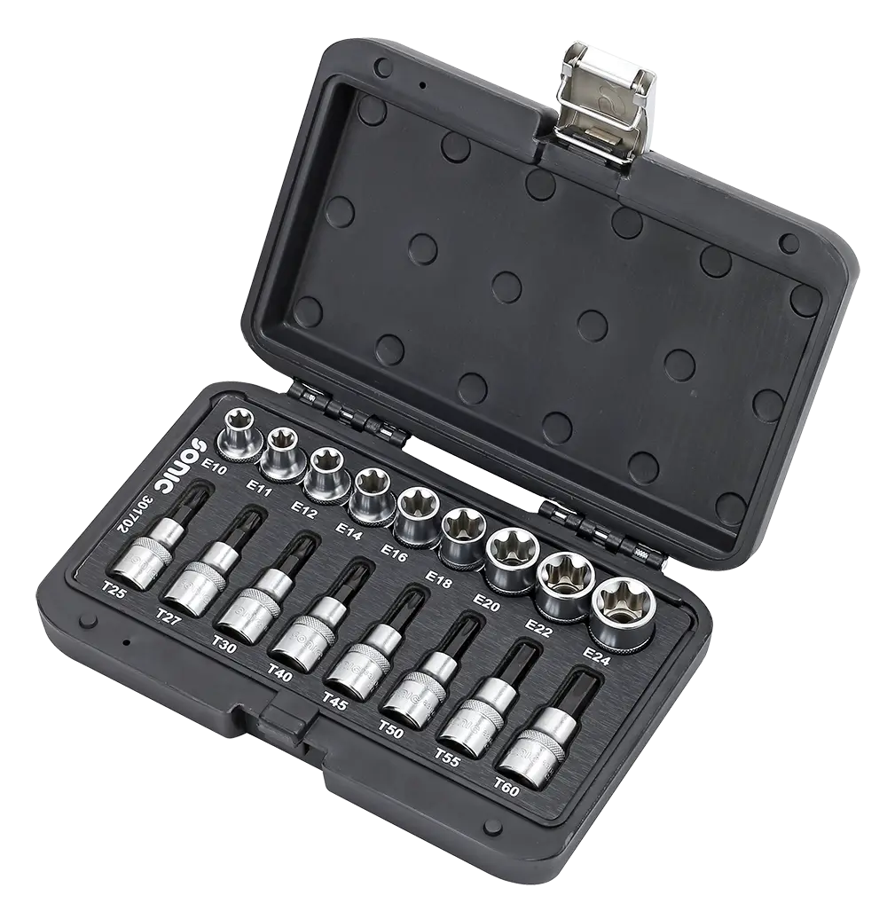 BMCS bit socket set TX 1/2" 17-pcs.