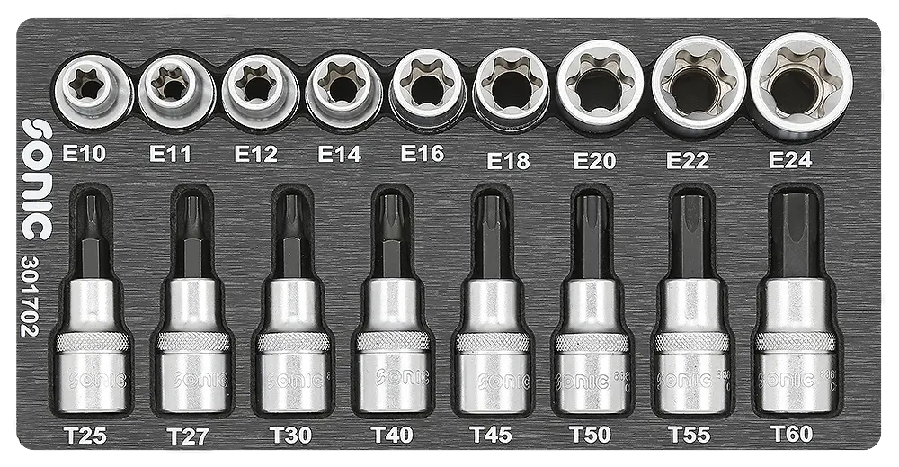BMCS bit socket set TX 1/2" 17-pcs.