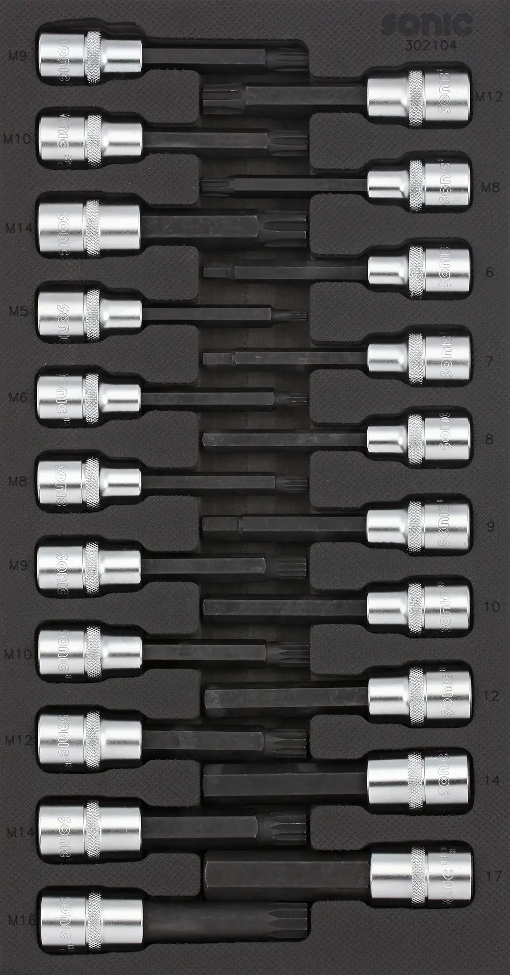 Bit socket set 1/2" SFS-S 21-pcs.