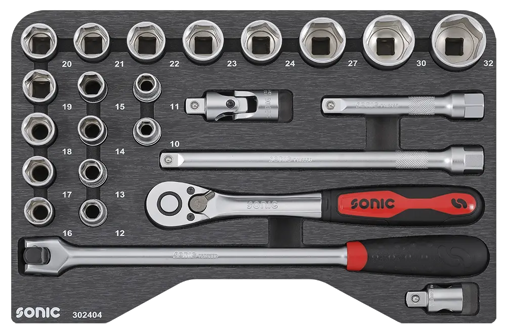 BMCS socket set 1/2" 24-pcs.