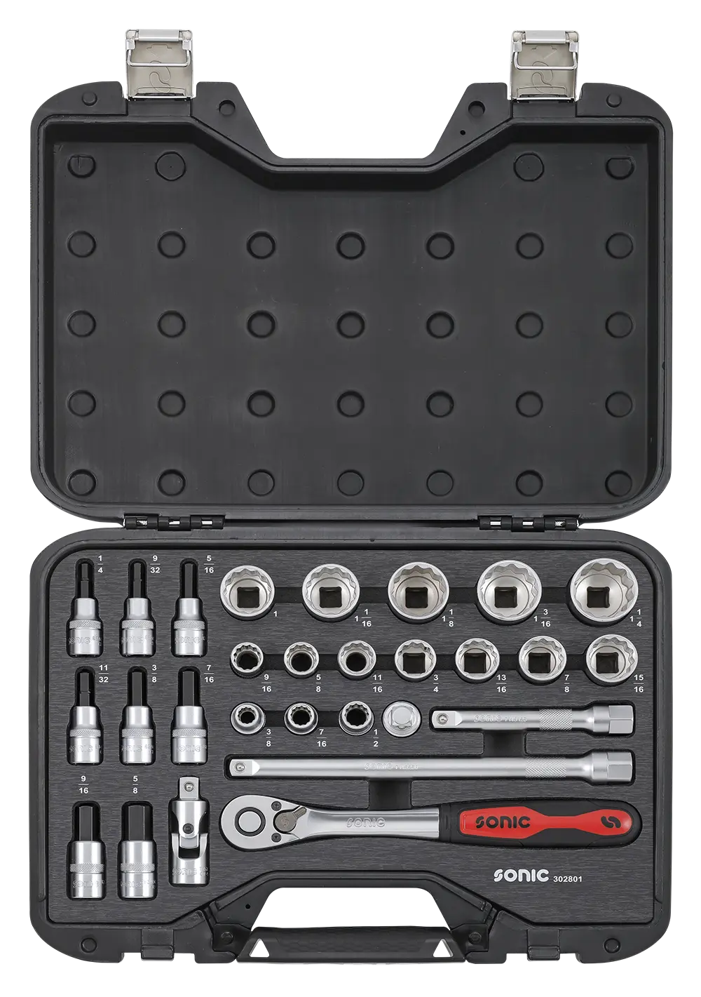 BMCS socket set 1/2" SAE 28-pcs