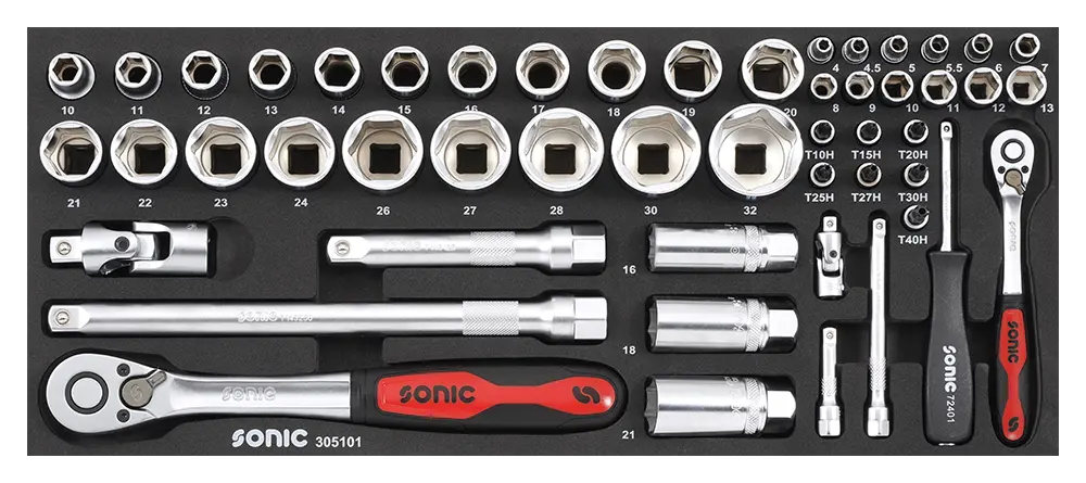Socket set SFS-XS 51-pcs.