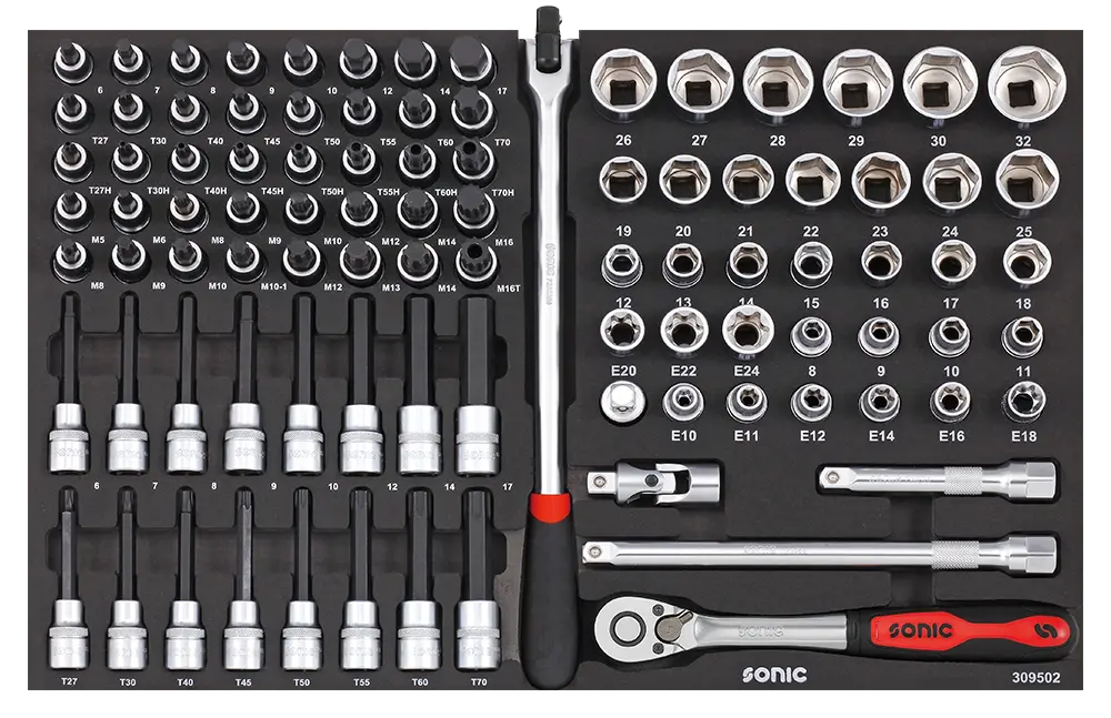 Combination set 1/2" SFS-M 95-pcs.