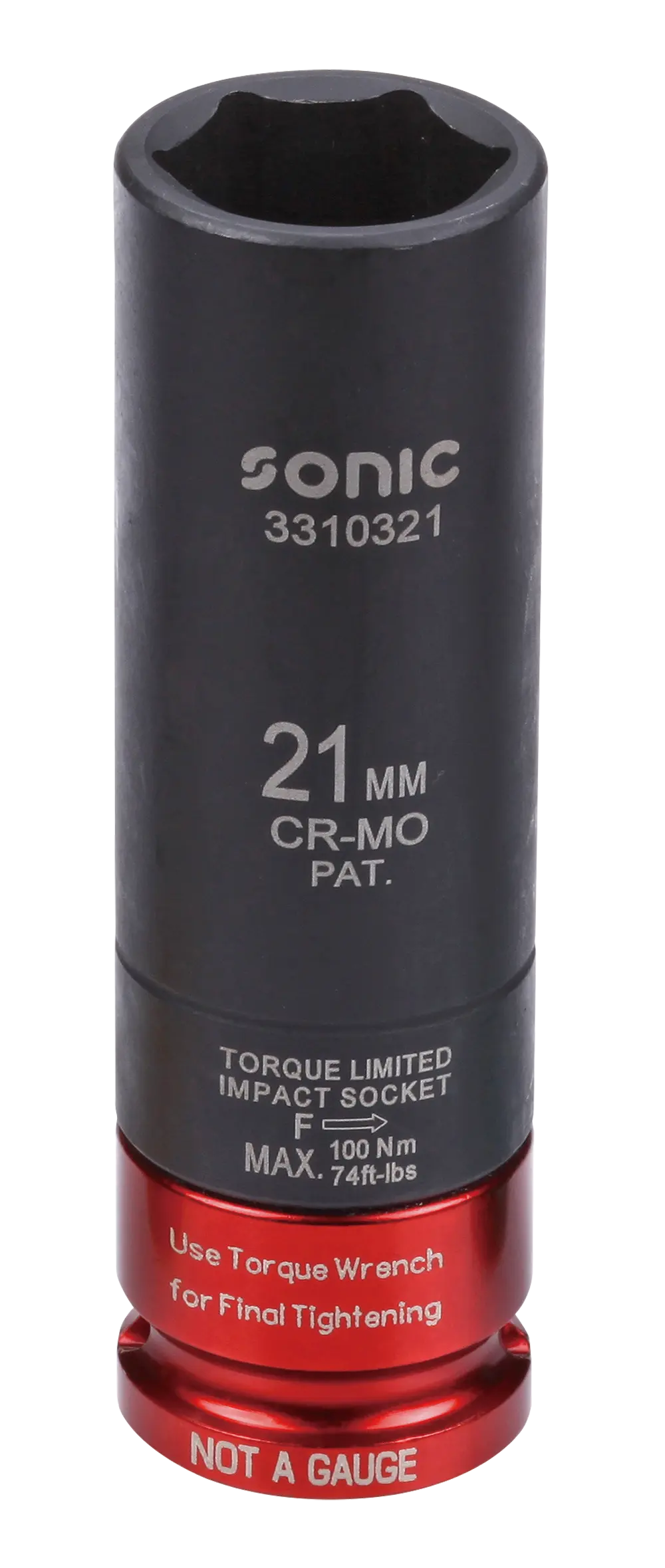 Torque impact socket 1/2" 21mm