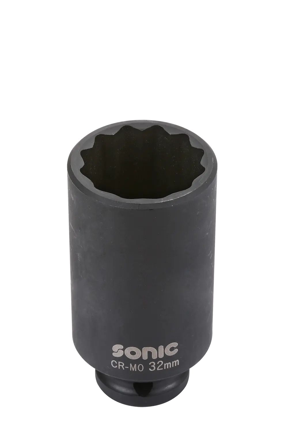 Impact socket 1/2" 12-point deep 34mm