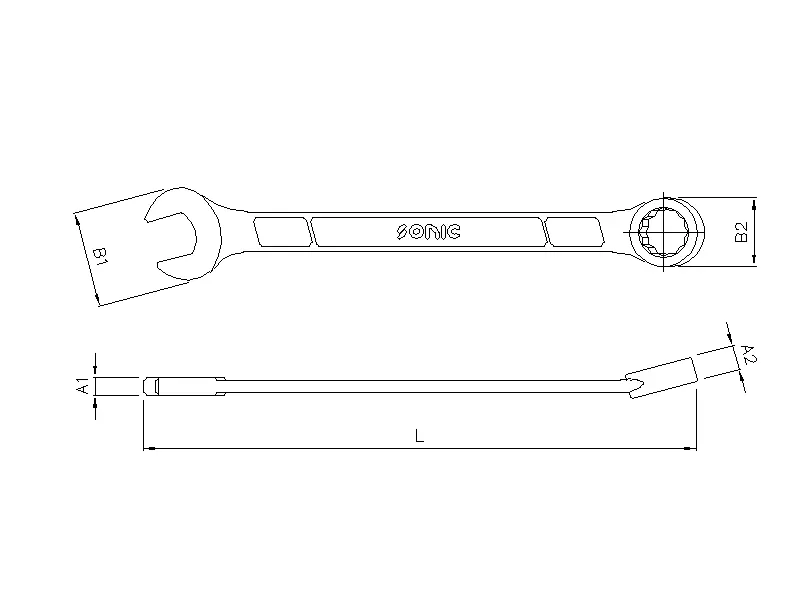 Combination wrench 1-5/8'' SAE