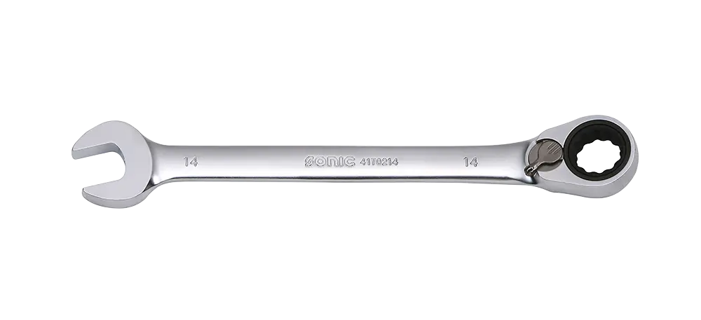 Reversible ratcheting wrench 12-point 13mm