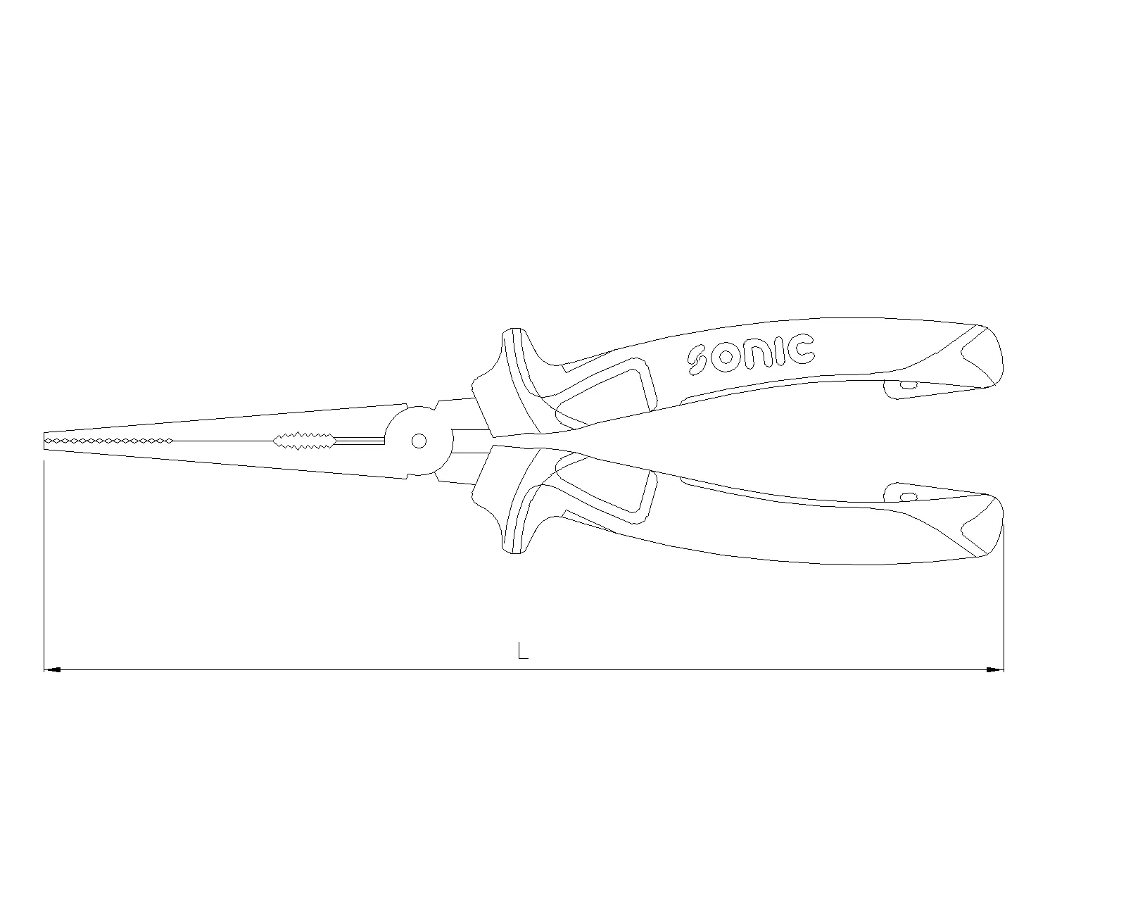 Long nose pliers 8"