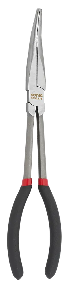 Long nose pliers 11" 45 degrees bent