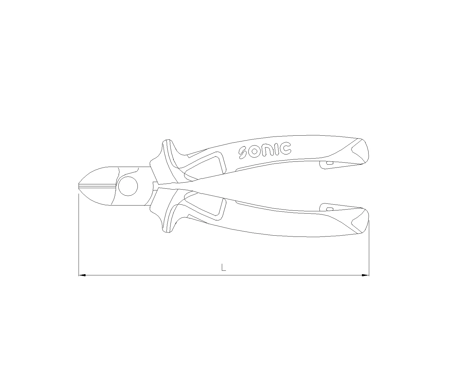 Diagonal side cutting pliers 7'' Sonic Equipment