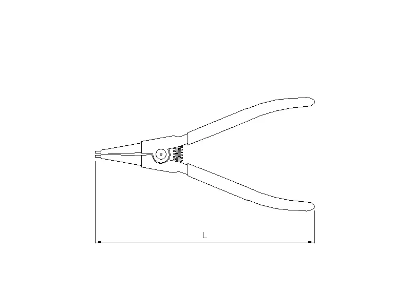 Snap ring pliers straight-open Ø19-60mm