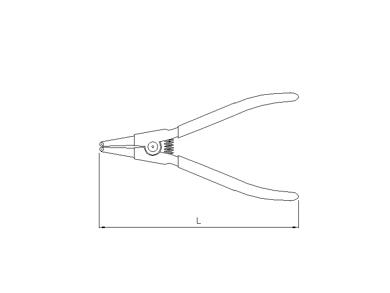 Snap ring pliers bent-open Ø19-60mm