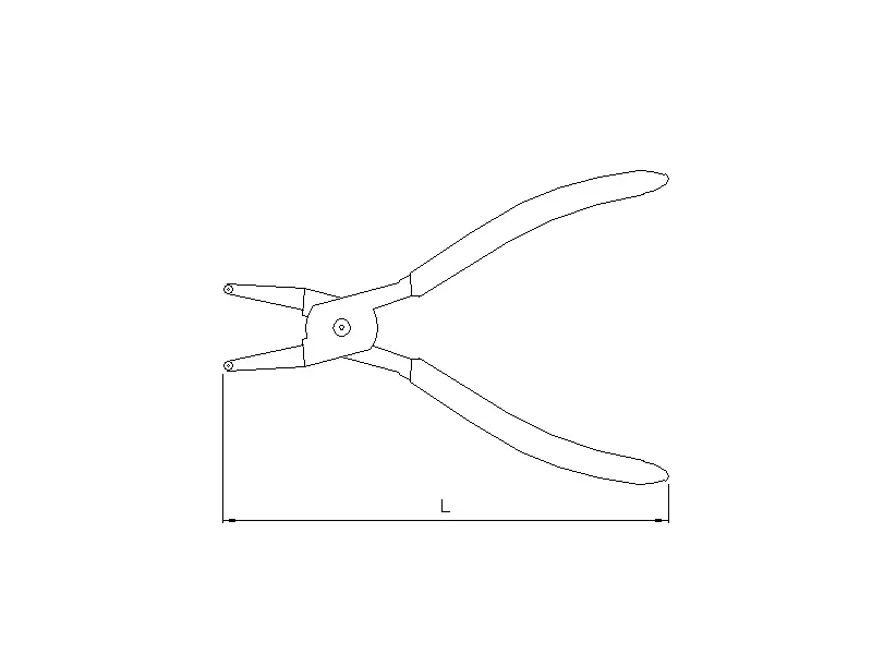 Snap ring pliers bent-close Ø19-60mm