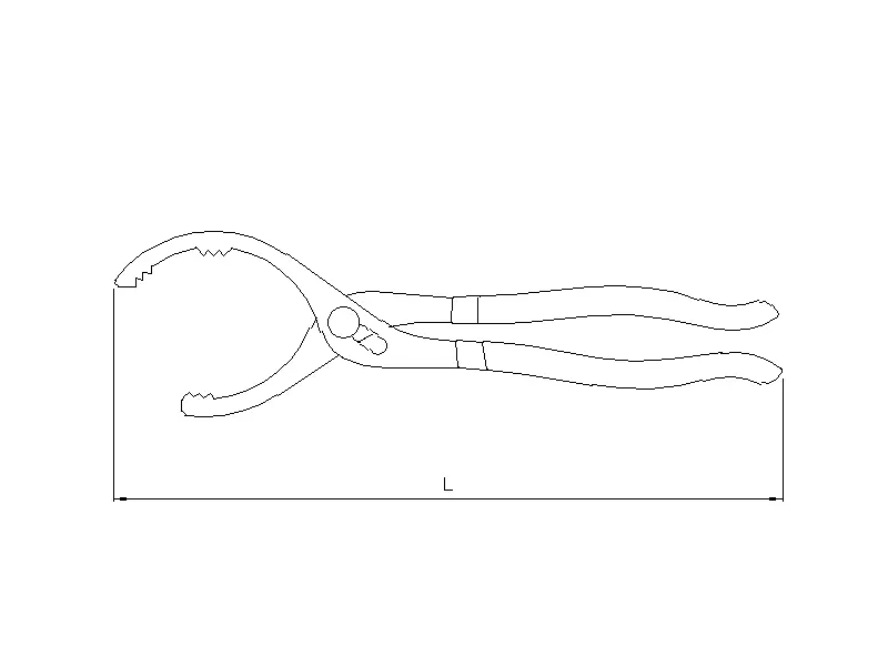 Oil filter pliers 12"