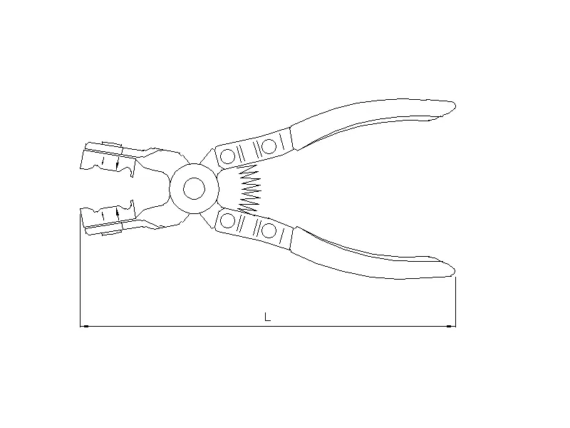 Hose clamp pliers angle