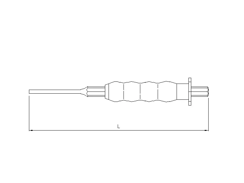 Pin punch softgrip 210mmL 6mm