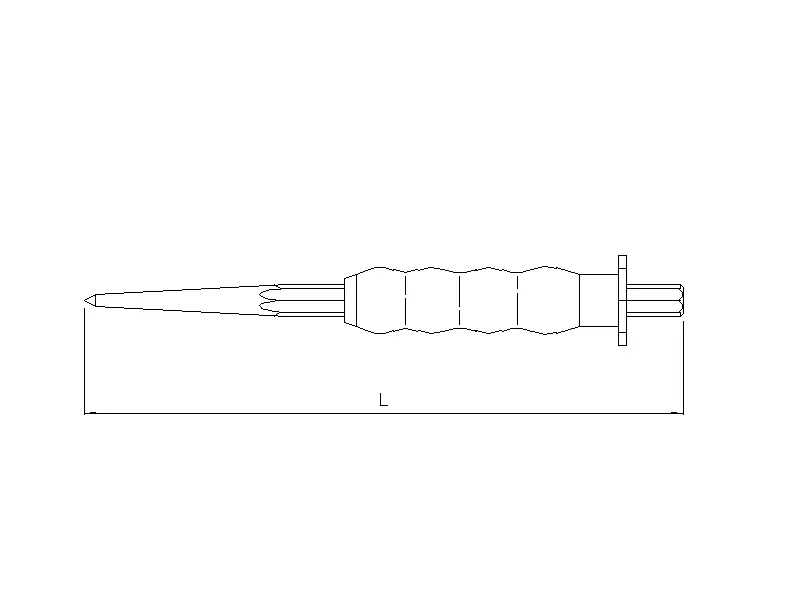 Grip center punch 185mmL 4mm