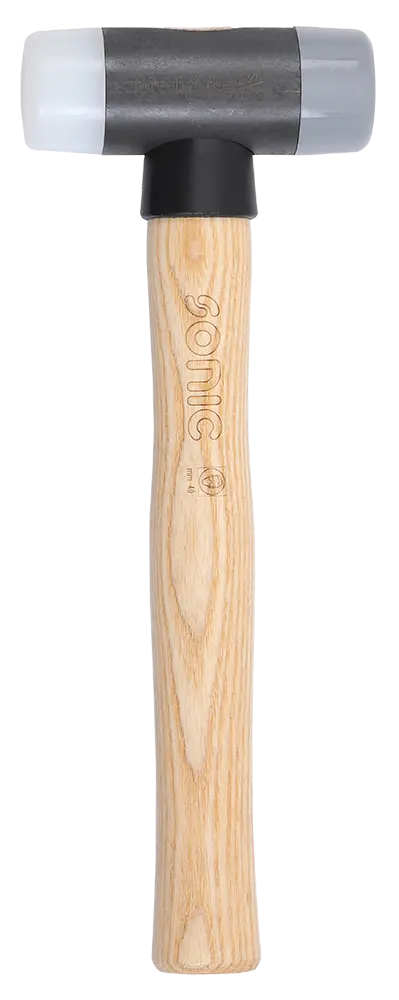 Hammer with nylon tips and ash handle 400gr.