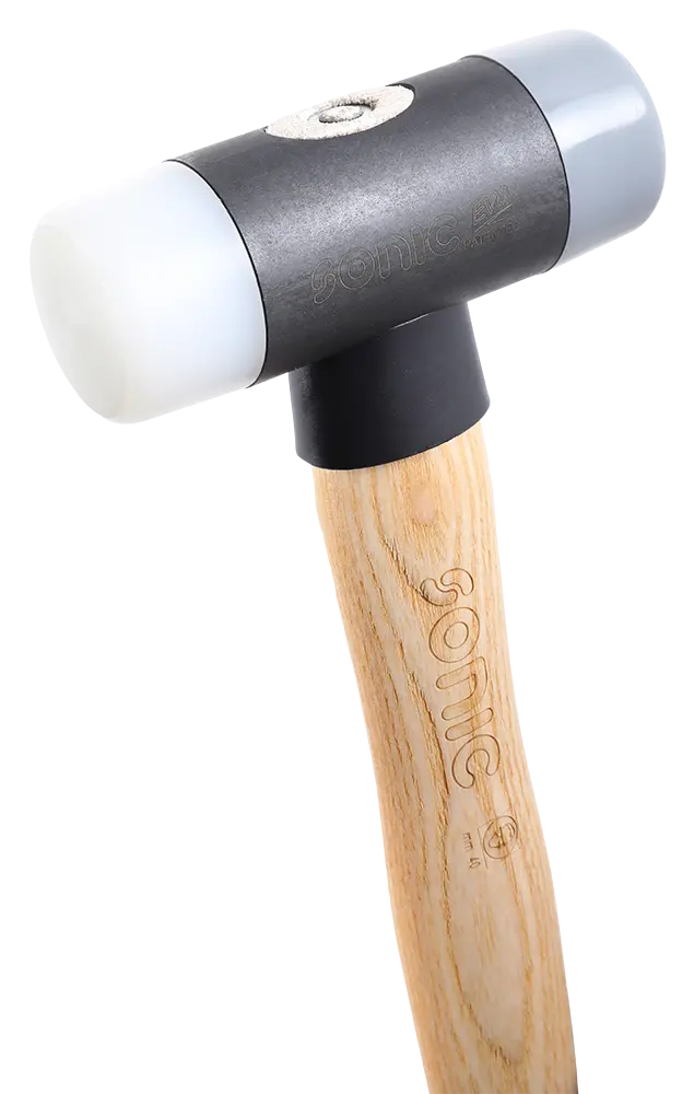 Hammer with nylon tips and ash handle 400gr.