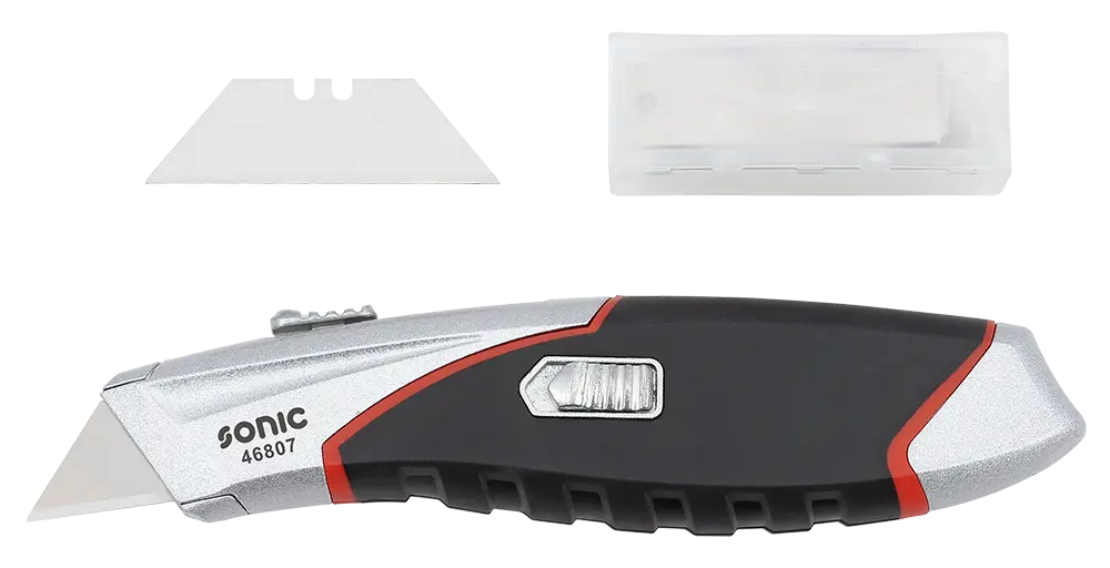 Utility knife incl. 10 spare blades