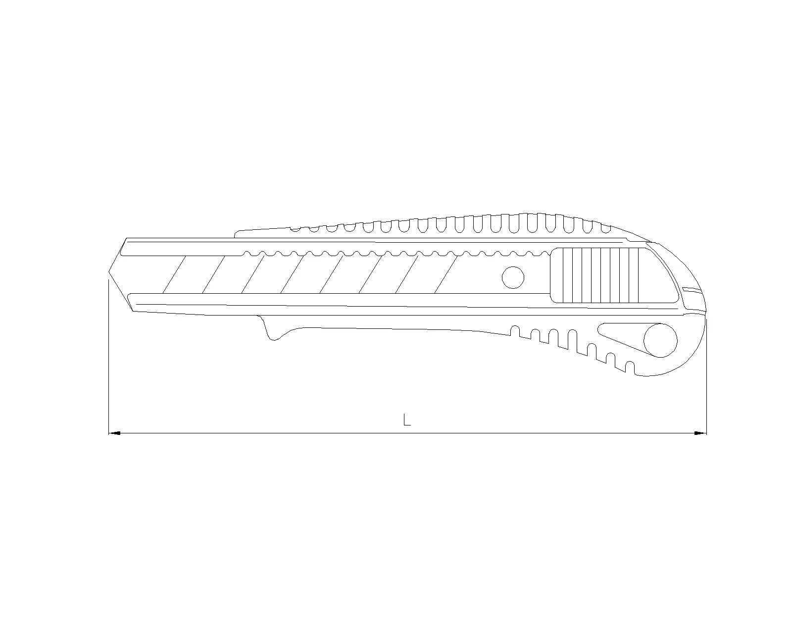 Spare blades in holder compatible with 46808 10-pcs.