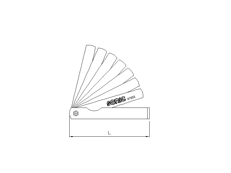 Feeler gauge set 26-pcs.