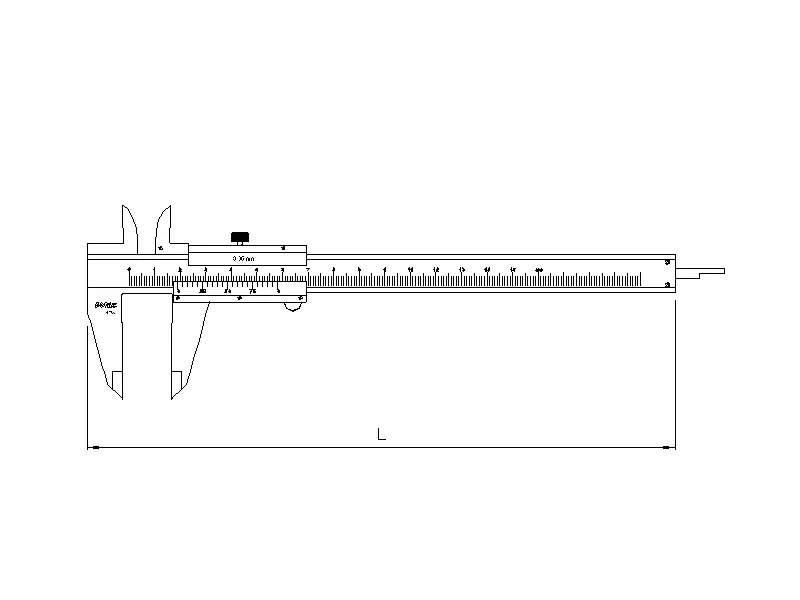 Stainless steel vernier caliper