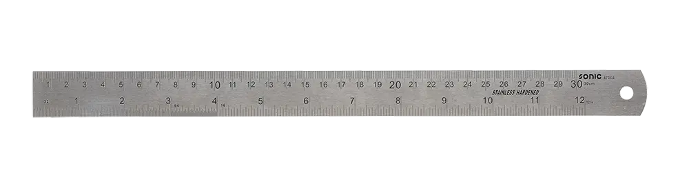 Stainless steel straight ruler 30cm