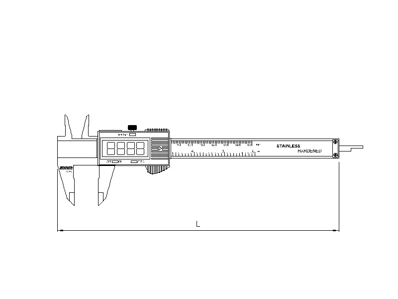 Digital vernier caliper