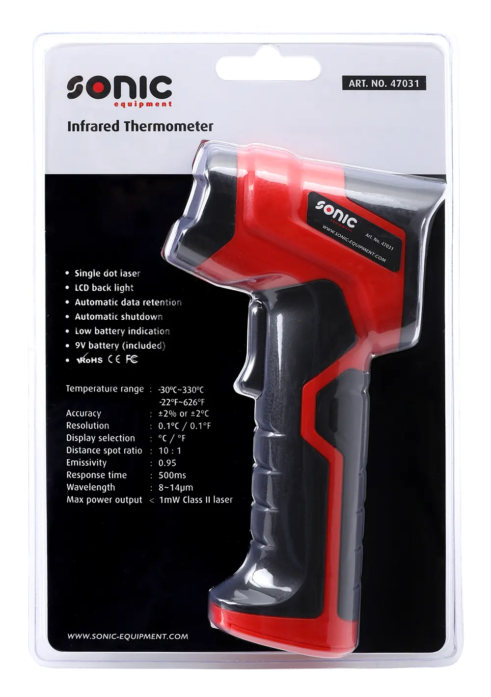 Infrared Thermometer -30° - 330°C